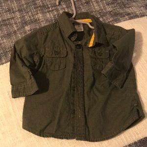 Army green long sleeve shirt